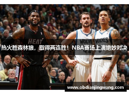 热火胜森林狼，取得两连胜！NBA赛场上演绝妙对决